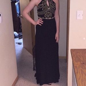 Morgan & Co 2 pc Sequin Prom Dress